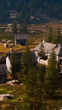 medieval village landscape