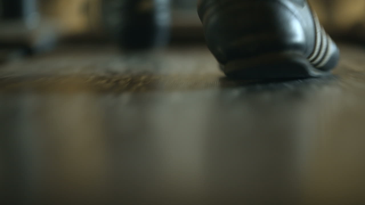 Walking feet on the treadmill
