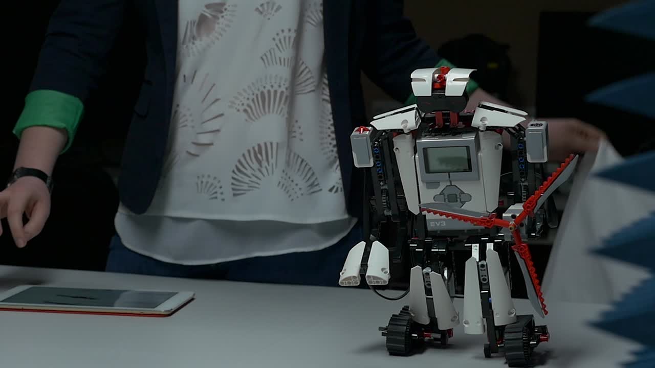 demostración del robot lego ev3