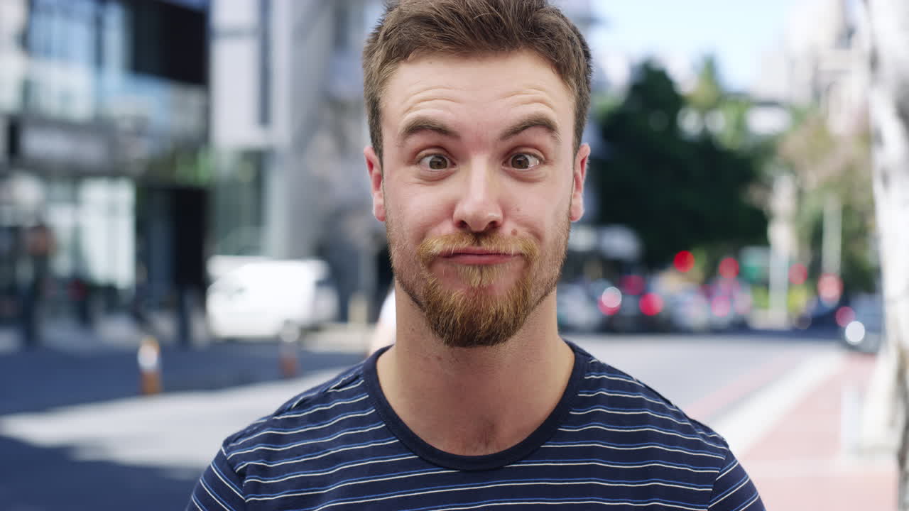 Pulling a face