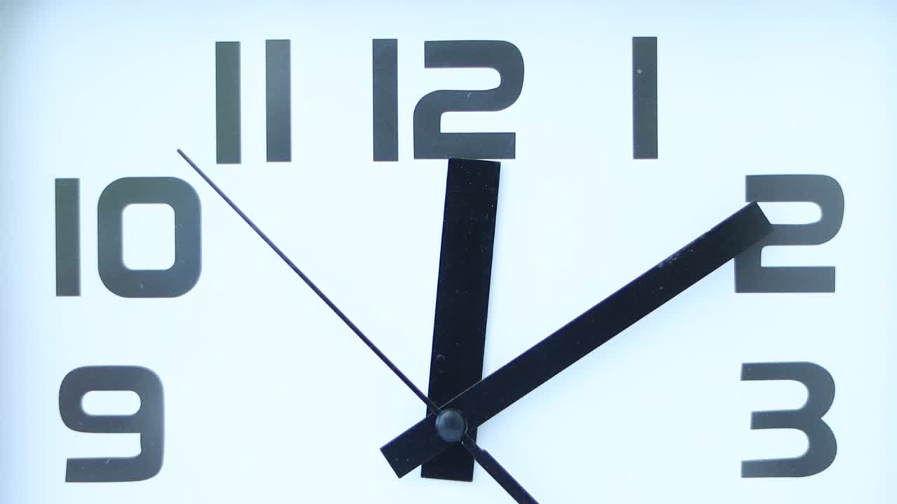 Clock second hand - close-up view