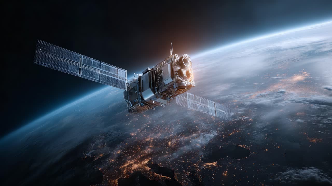 A Detailed Exploration of a Satellite Orbiting Earth: Innovations in Space Technology and the Importance of Satellites for Communication and Research