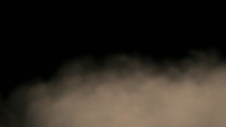 Sandsturm Motion Graphics mit Nachthintergrund