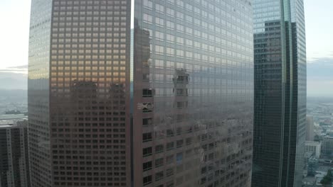 Beautiful-aerial-pedestal-on-buildings-during-twilight-hours