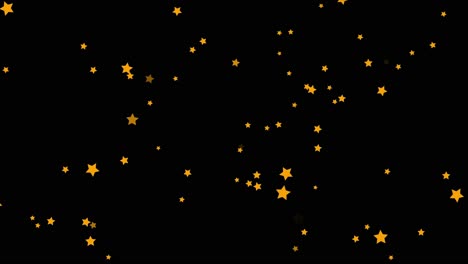 estrellas doradas sobre un fondo negro