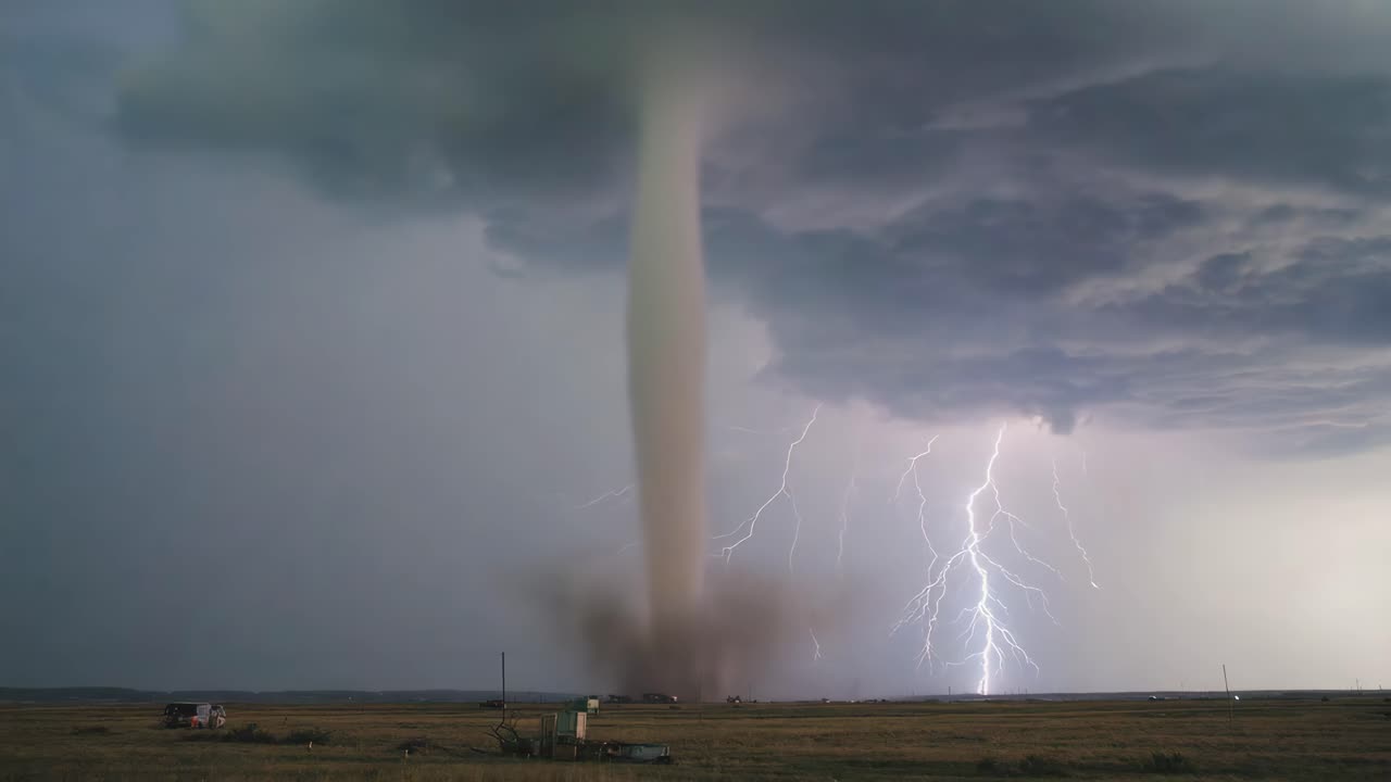 Tornado with Lightning