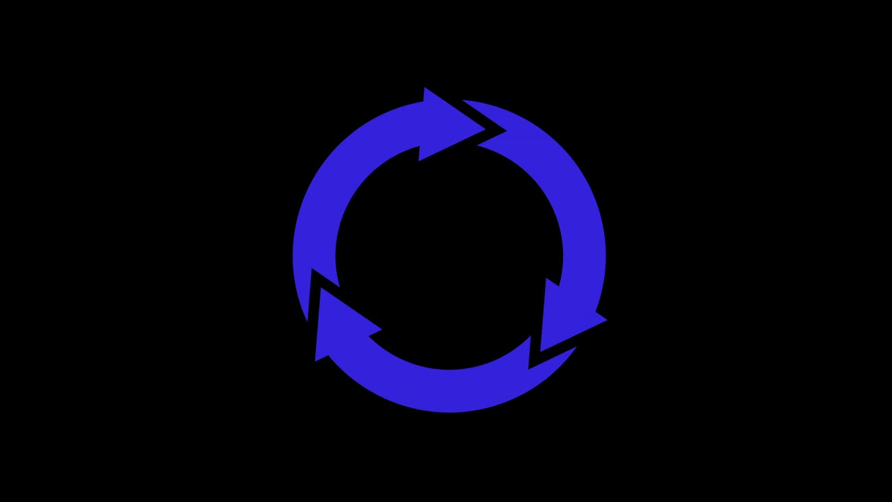 다양한 색상으로 구성된 모형, 16:9 비디오 형식.