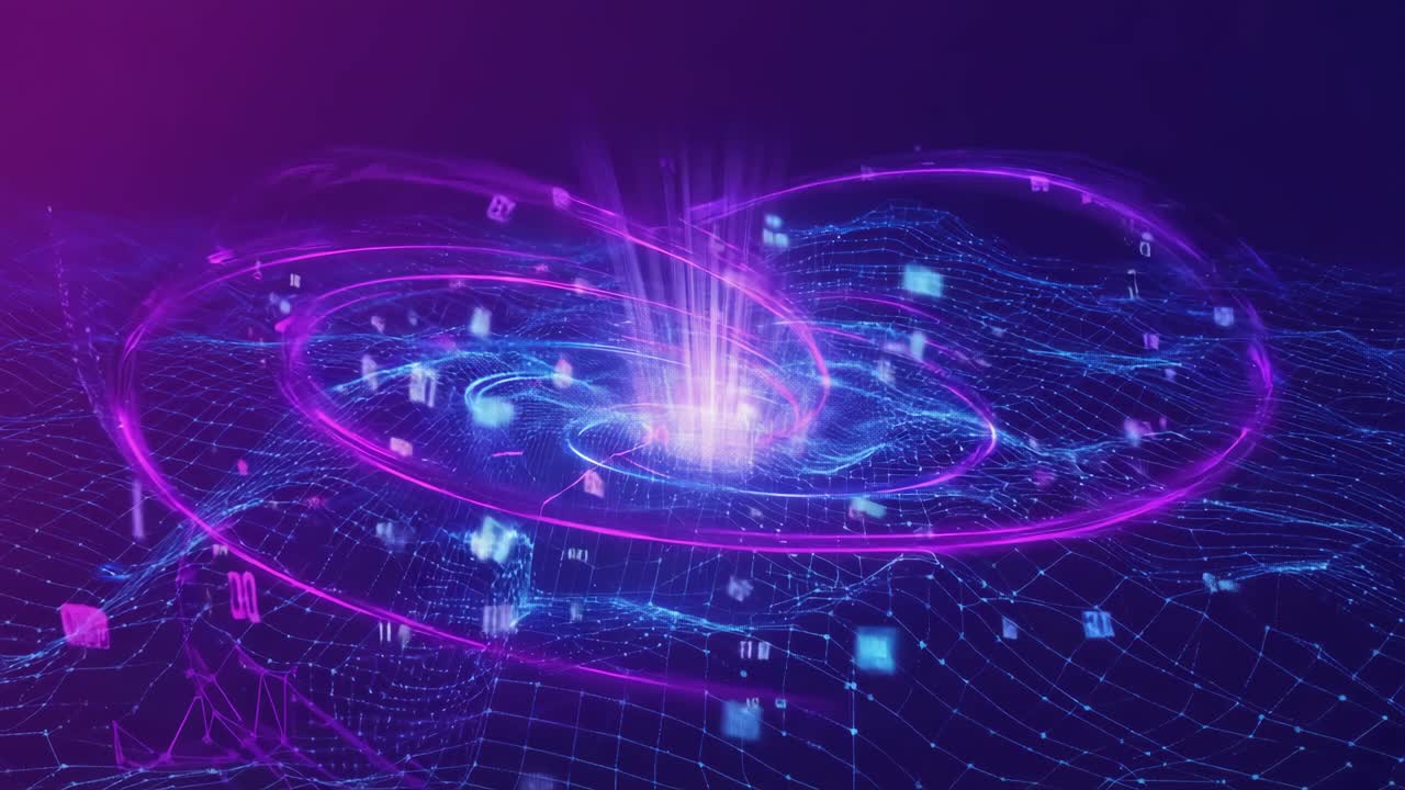 Abstract Futuristic Technology Visualization