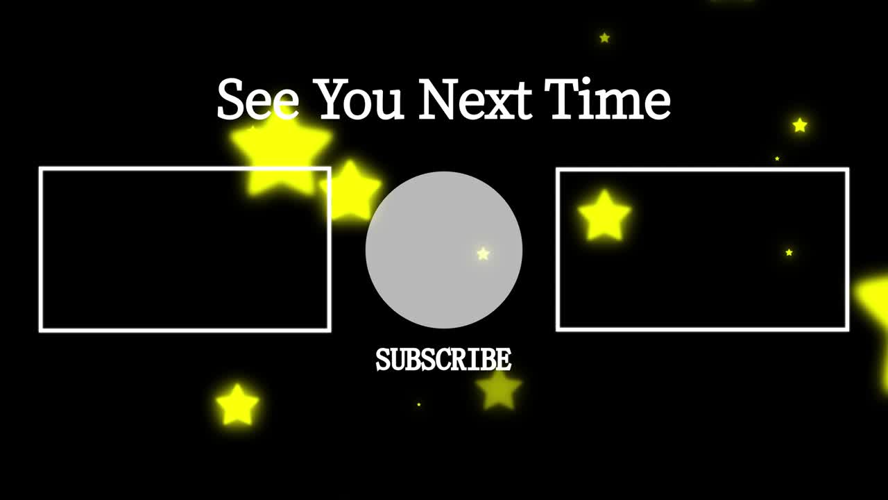 객체 조명 엔드 카드 엔딩 스크린 모션 그래픽