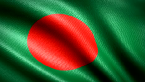 bangladesh flag. seamless looping animation. 4k high definition video