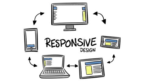 illustration of file getting transferred on different electronic devices