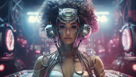 Ai-robot-woman-with-afro