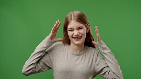 teenage girl with braces