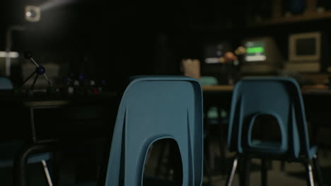 empty science classroom