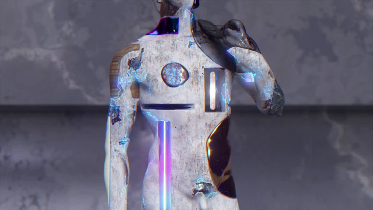 빨간 천으로 만든 디지털 조각