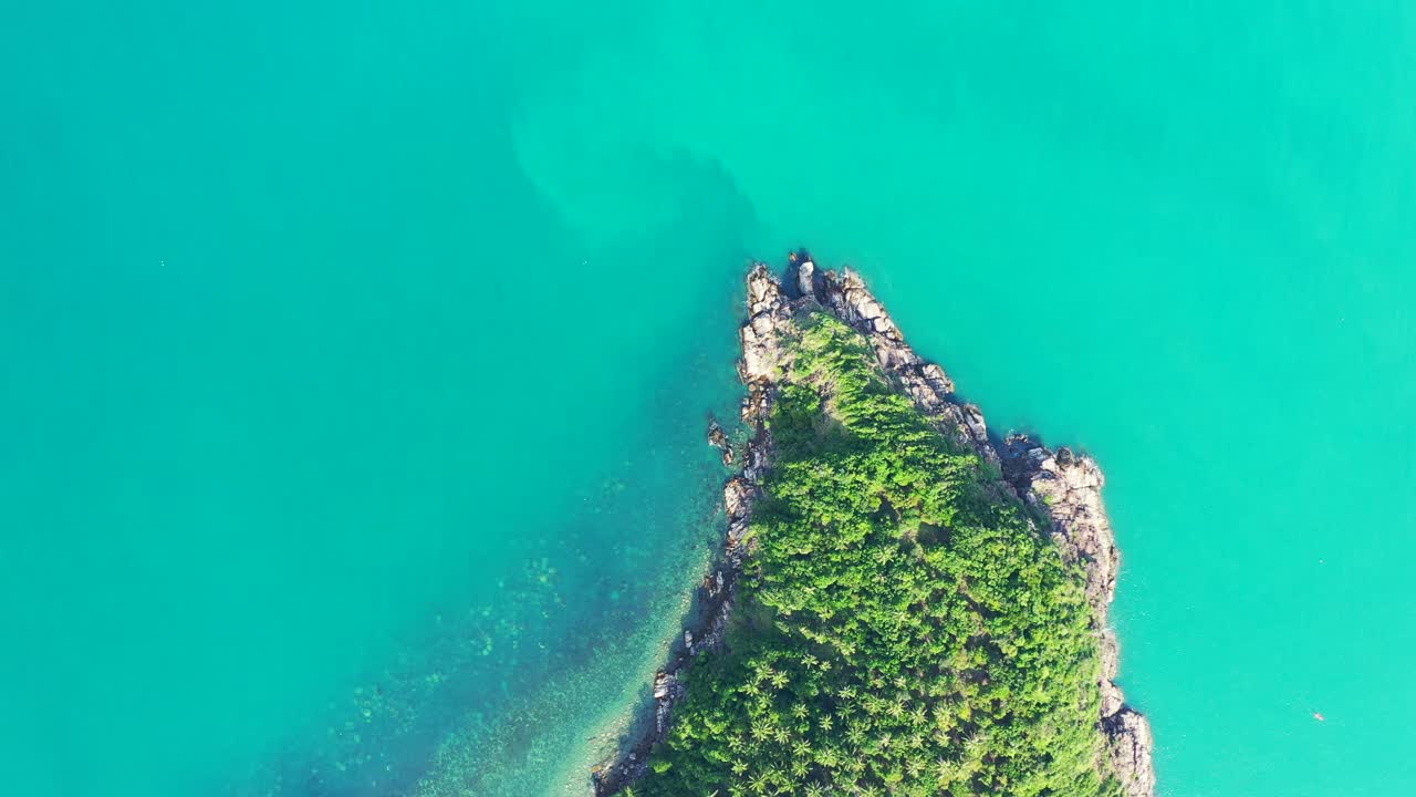 열대 바다와 섬 배경