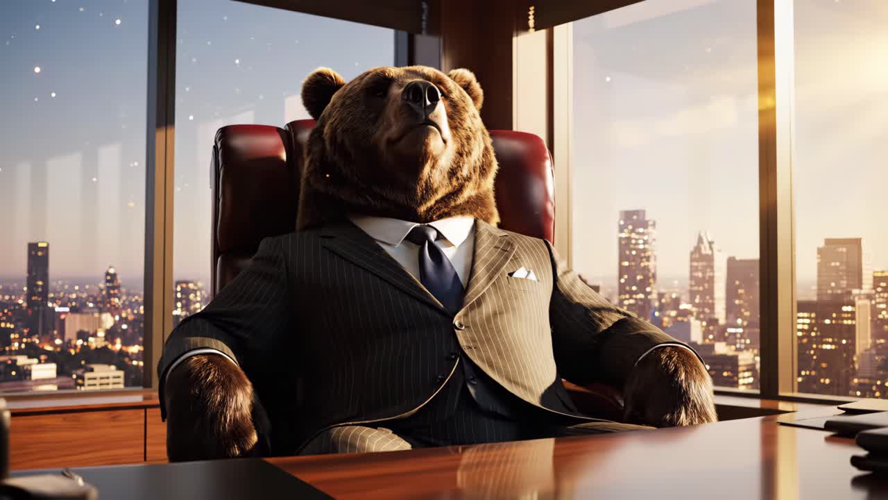 Bear Executive in Office