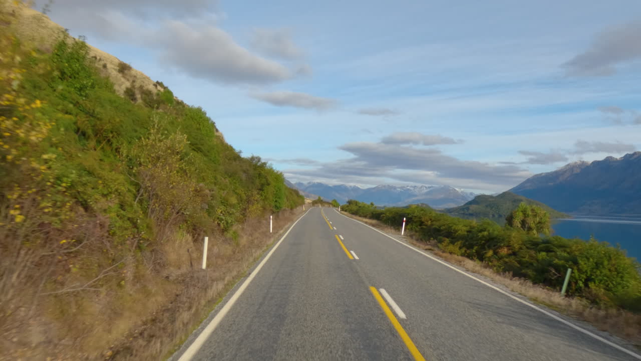 Otago, Nuova Zelanda - Il viaggio pittoresco lungo la strada per Glenorchy - POV