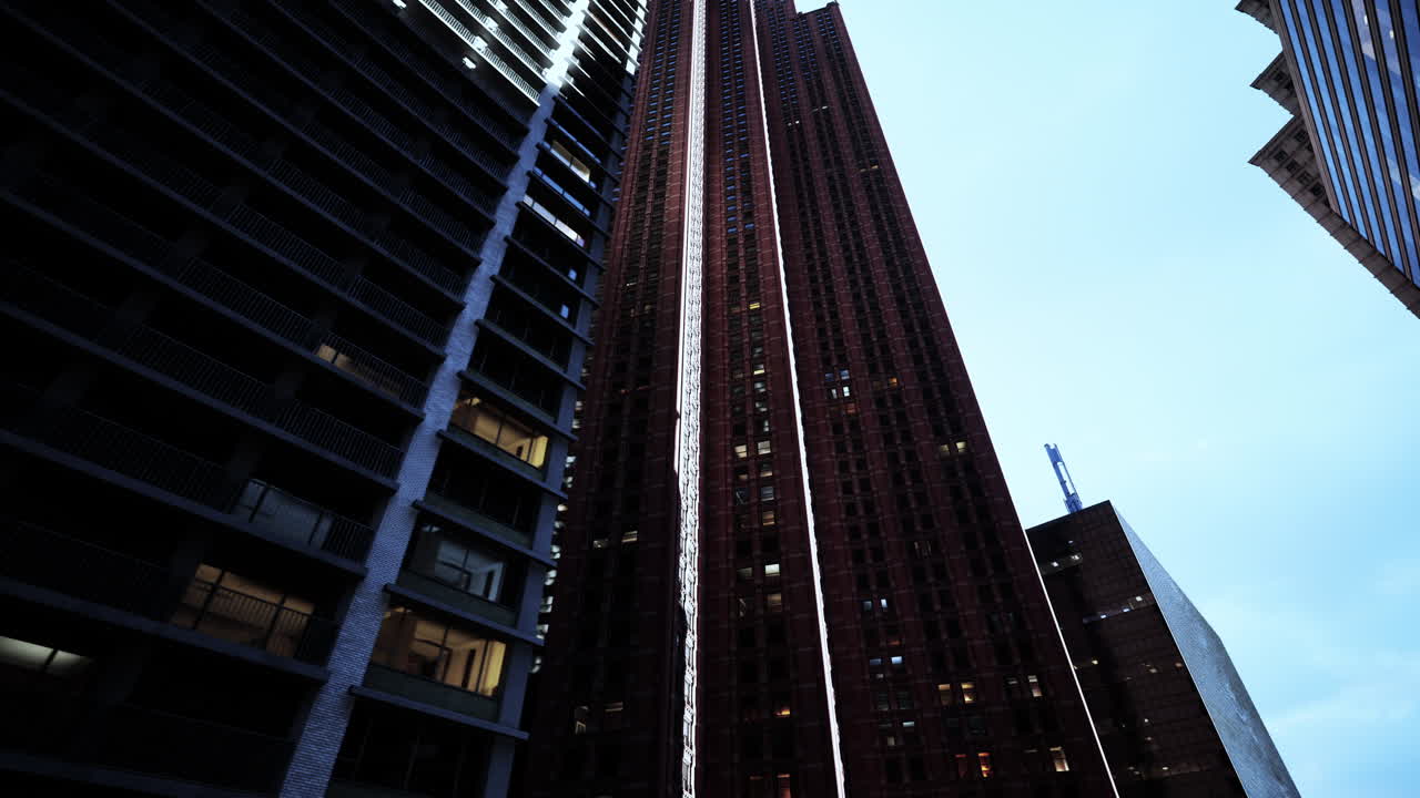 rascacielos altos en el centro de una ciudad