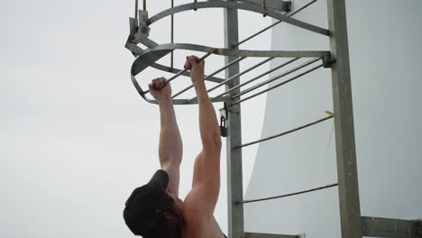 person working out outdoors