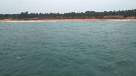 goa sinquerim candolim playa drone pájaros ojo vista drone mar a paisaje