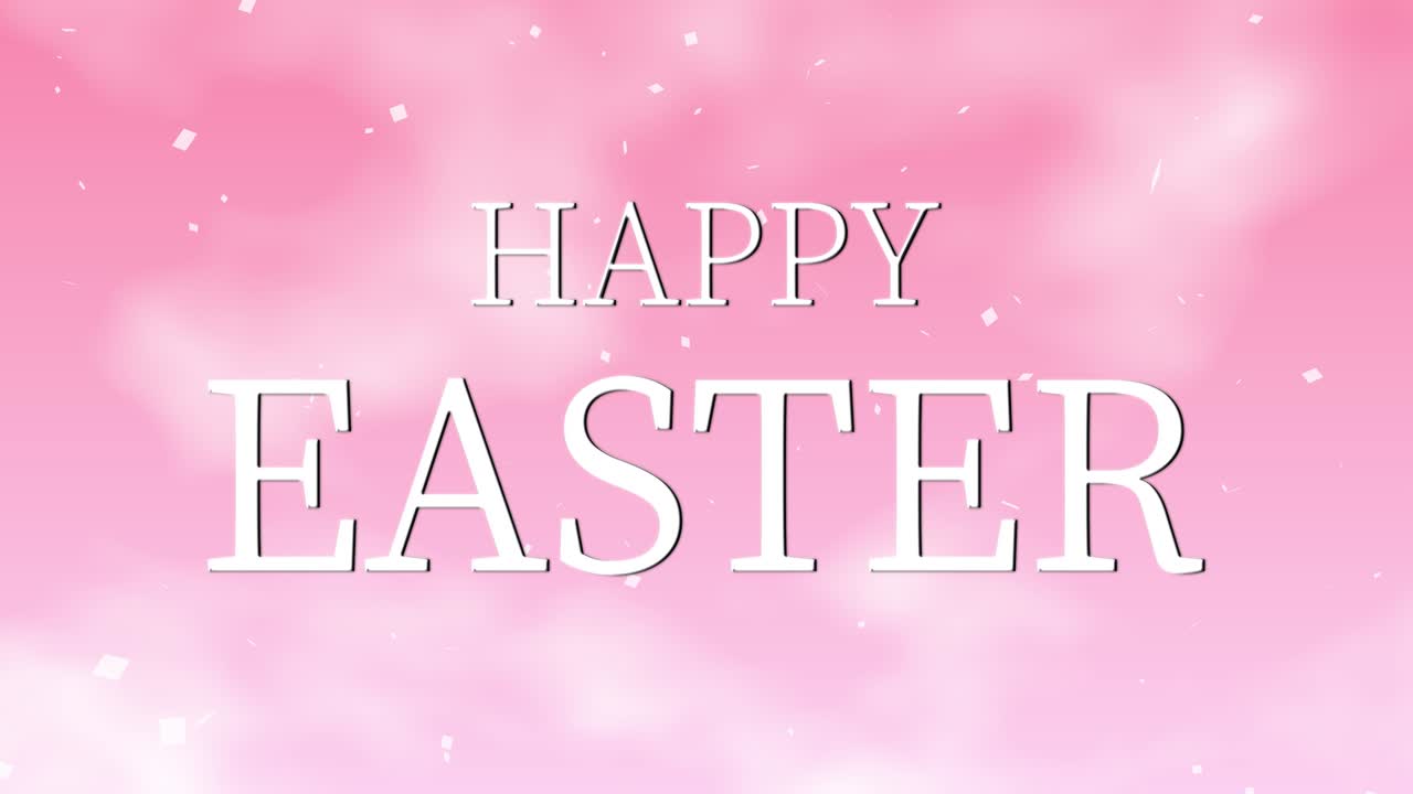Happy Easter event text animation motion graphics