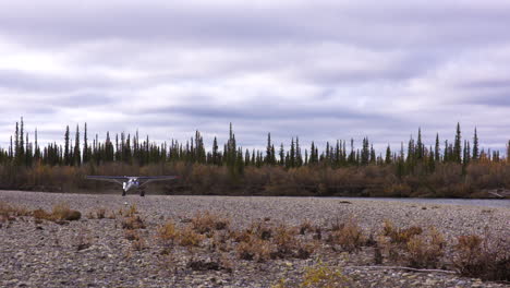 bush plane flying in alaska