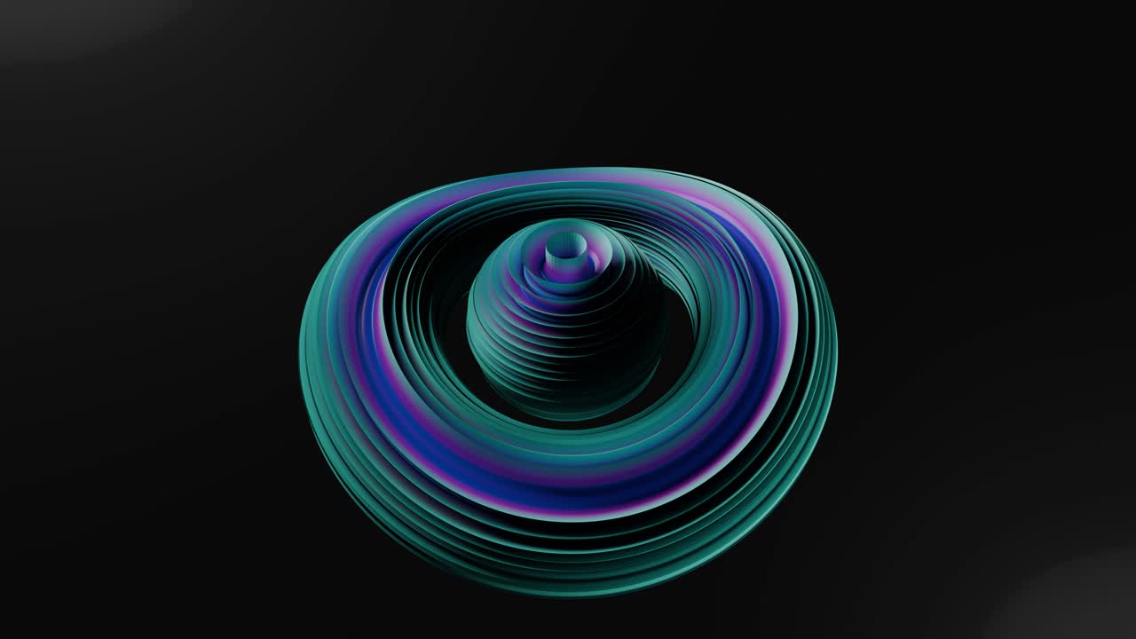 dynamic waves and futuristic elements in colors hues. Modern tech designs. 3d animation