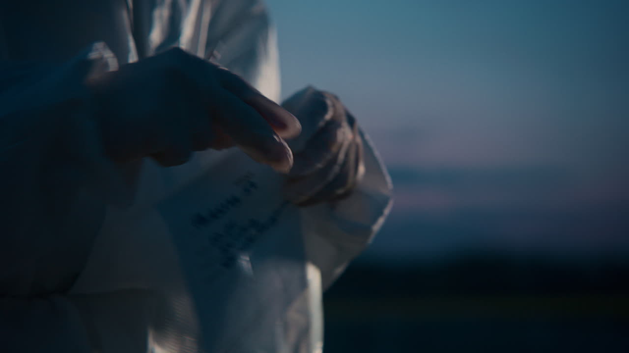 Scientist Handling Samples in a Laboratory Setting