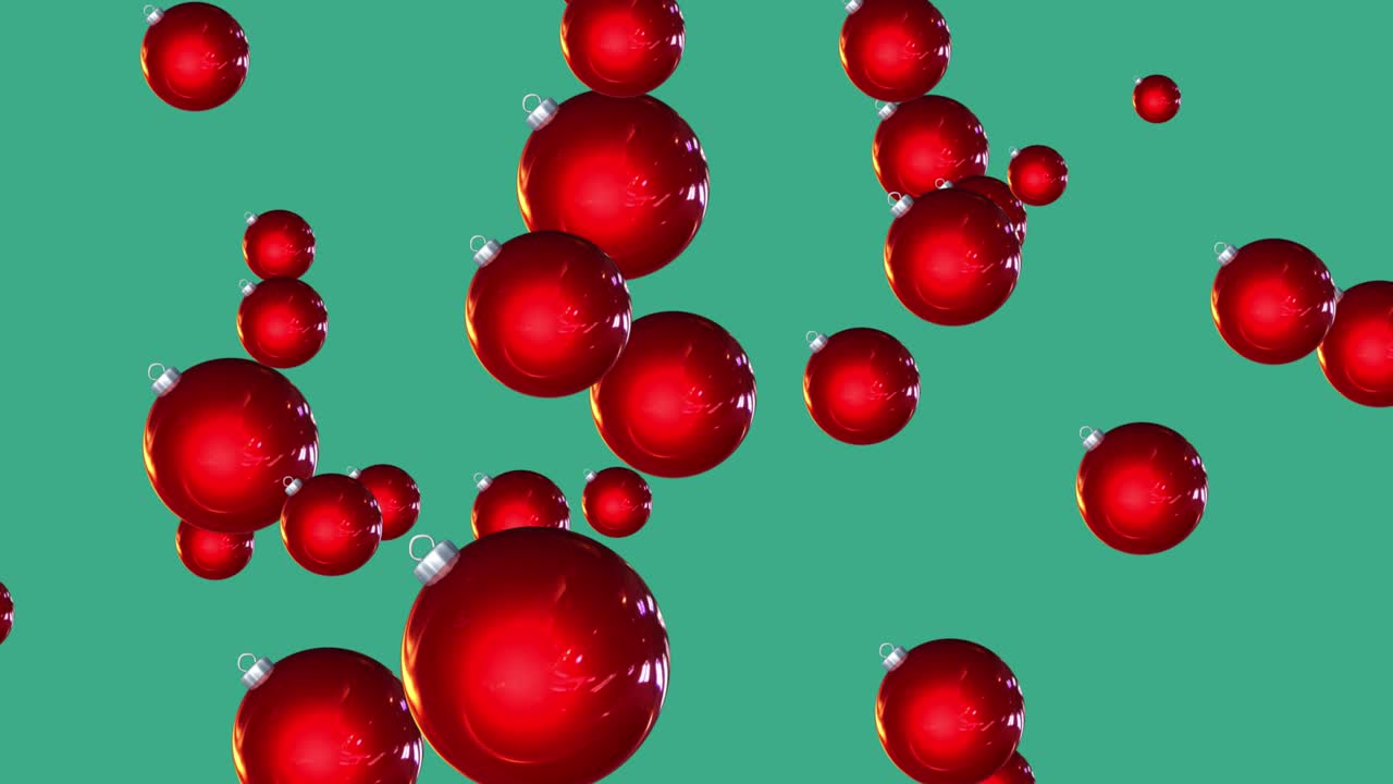 크리스마스 장식 - 추상적인 크리스마스 트리 장식 루프 가능한 배경 - 춤을 추는 장식 - 크리스마с 장식 - 움직이는 공