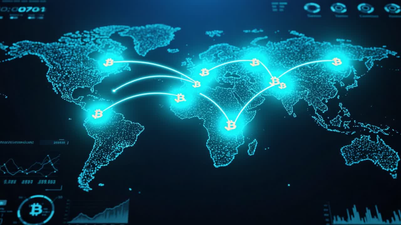 Visualizing Cryptocurrency Transactions: A Dynamic Representation of Bitcoin Movement Across a Global Map With Interactive Elements and Data Analytics
