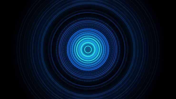 abstract geometrisch patroon van concentrische cirkels