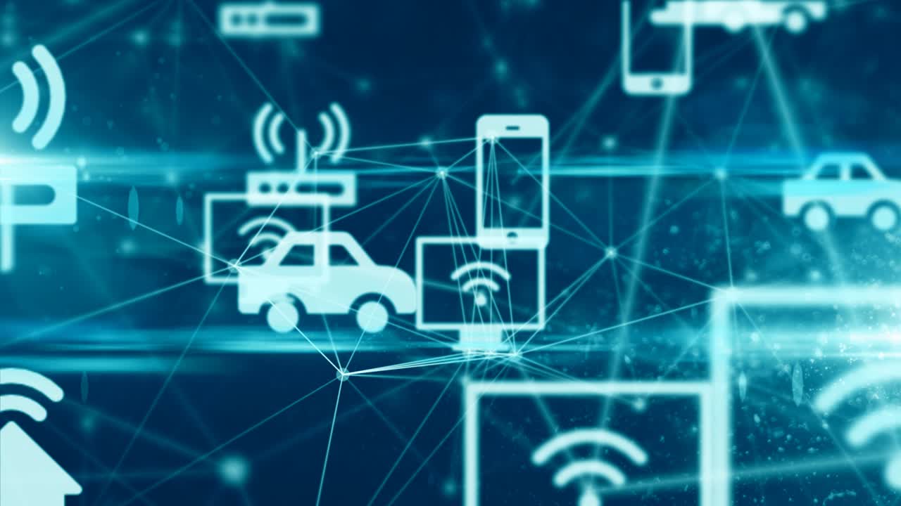 Connected devices Internet of things (IoT) cloud computing data network technolo