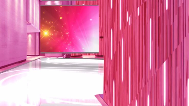 Fundo de Cenário de Estúdio Virtual 3D.