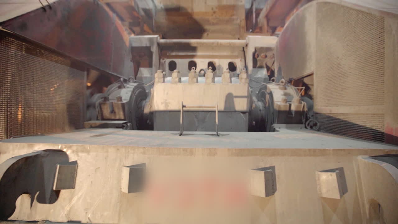 Industrial Machinery Closeup View