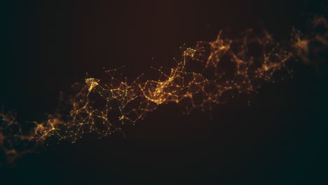 animación de fondo de la forma abstracta de la molécula de adn