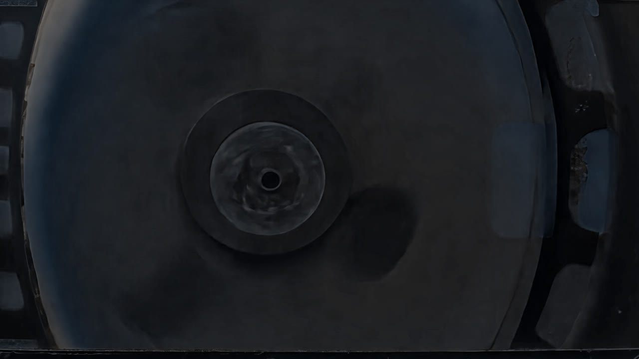 Abstract grayscale industrial machinery animated overlay, transparent 4K video, alpha channel