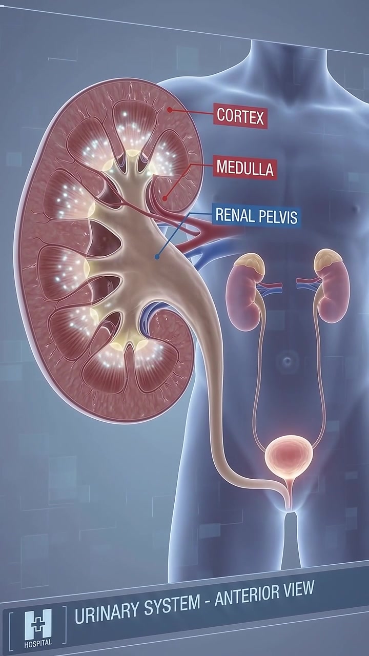 Medical Animation of Human Urinary System Function