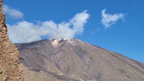 Aerial-View-of-the-Teide-Volcano-in-Tenerife,-Canary-Islands,-Spain