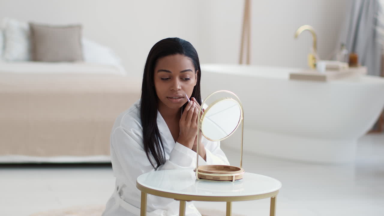 Woman Applying Makeup