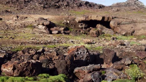 vents in the surface of the earth which hot volcanic gases and vapors