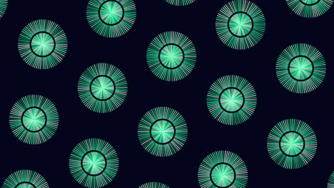 Circles-pattern-from-colorful-lines-on-black-gradient