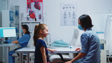 mother and daughter waiting for the doctor