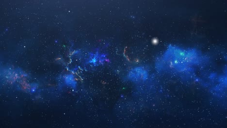 el cielo cósmico estrellado y la nebulosa dimensional