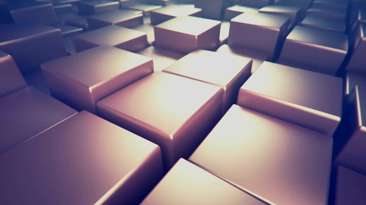 4K Abstract Cubic Background.