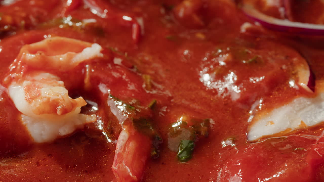Shrimp and Tomato Dish Preparation