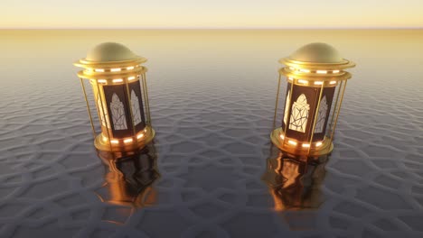 islamic and lantern decoration 4k