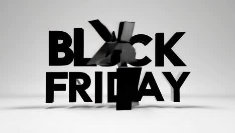 black friday sale and promotion animation