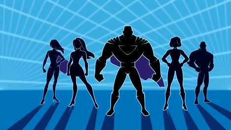 el equipo de superhéroes.