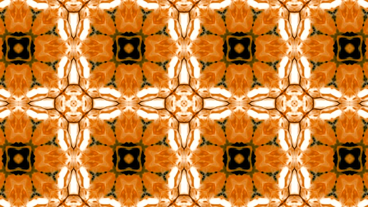 Kaleidoscope Movement: Geometric Circle and Star Shapes